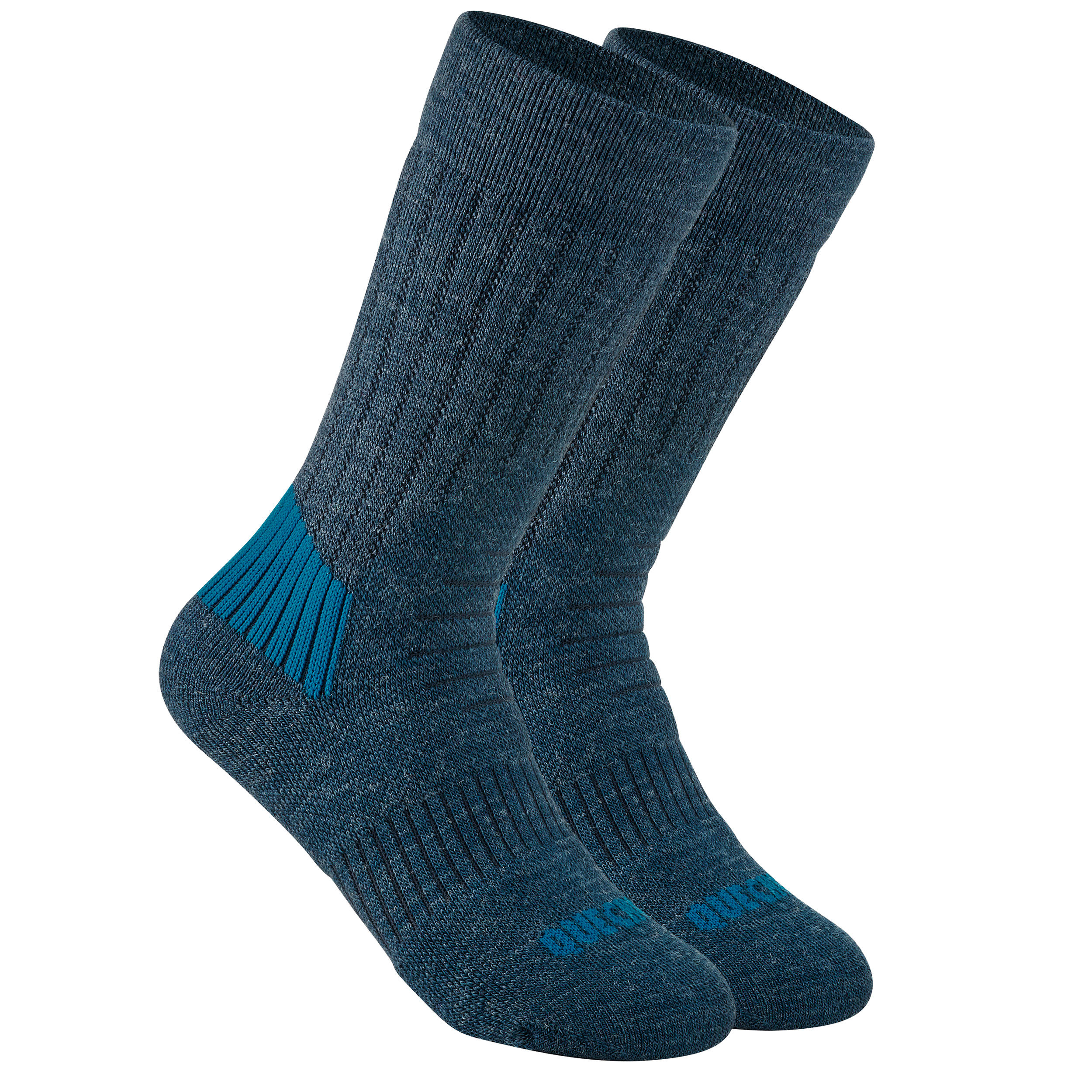 Children's warm hiking socks - SH100 WARM MID - x2 pairs 3/3