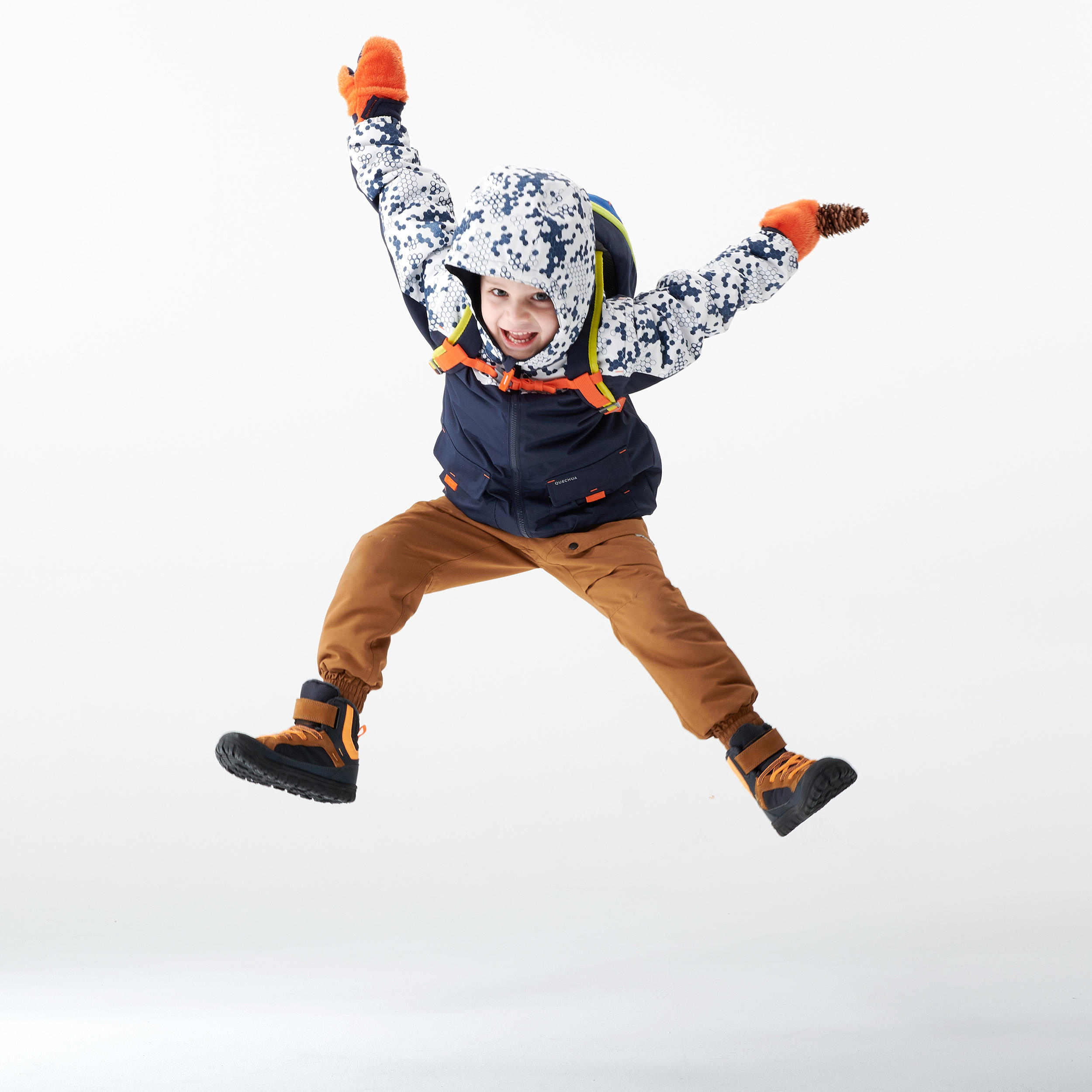 Kids’ Water-Repellent Hiking Pants, SH 100 Age 2–6 - QUECHUA