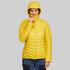 Women trekking down jacket mt100 -5°c yellow