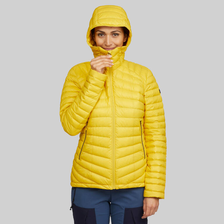 Women Trekking Down Jacket MT100 -5°C Yellow