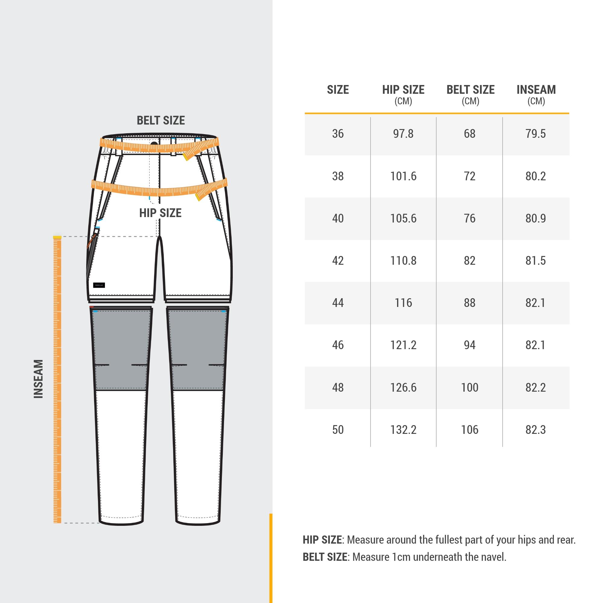 Pantalón de trekking en montaña modulable - Trek 100 Gris mujer - Decathlon