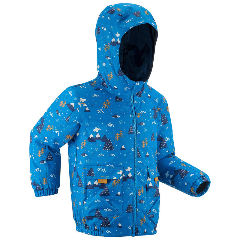 Kid's 2-6y waterproof jacket - SH100 Warm - Light Blue