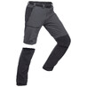 Men's Mountain Trekking Modular Trousers - TREK 500 - Dark Grey