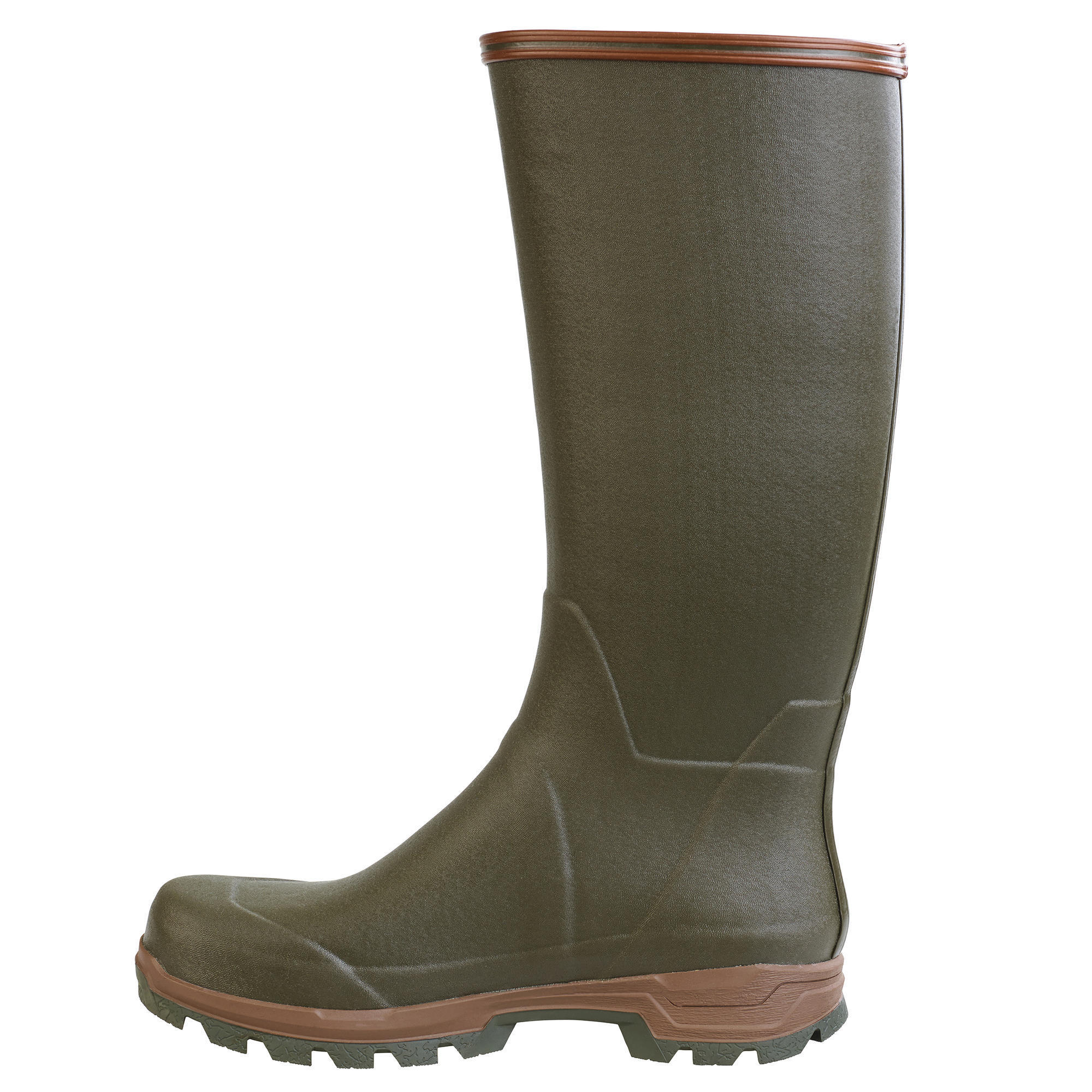 Botas De Agua Katiuskas Caza Solognac 500 Hombre Goma Flexibles