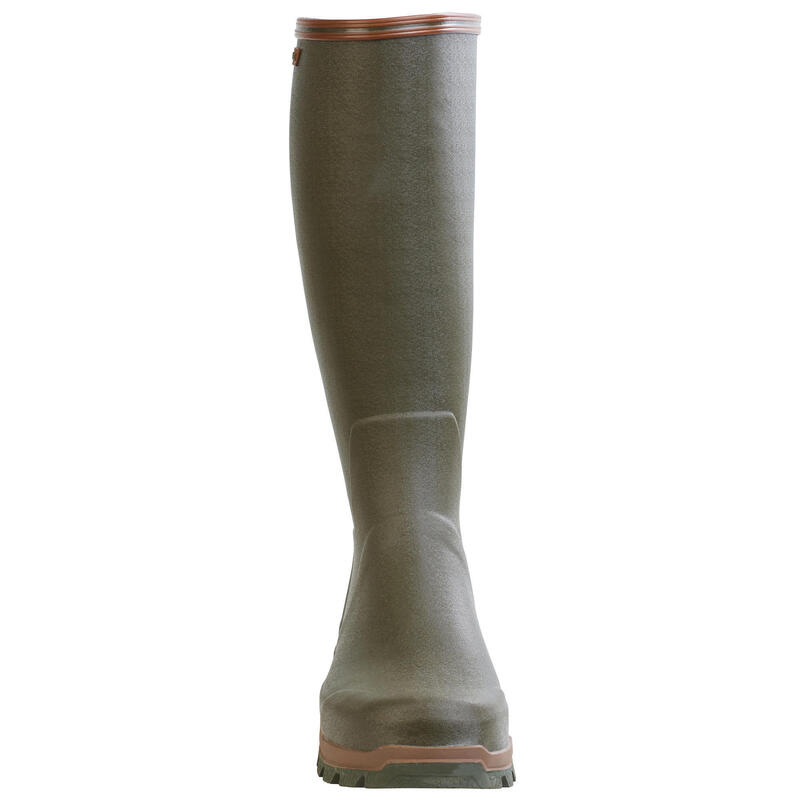 Botas De Agua Katiuskas Caza Solognac 500 Hombre Goma Flexibles Ligeras