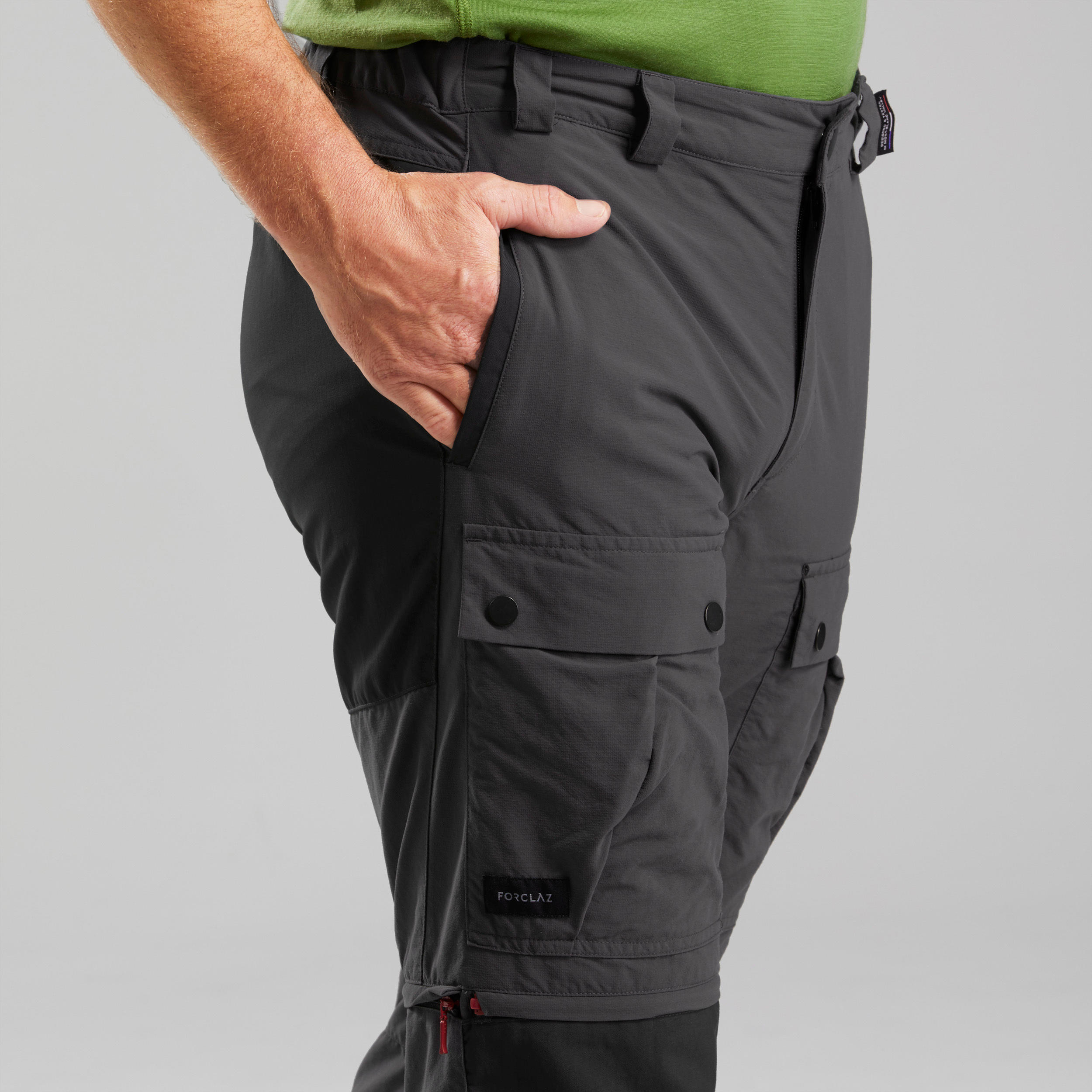 Mens Modular and Durable Mountain Trekking Trousers  MT100