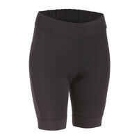 100 Women's Bibless Cycling Shorts - Black