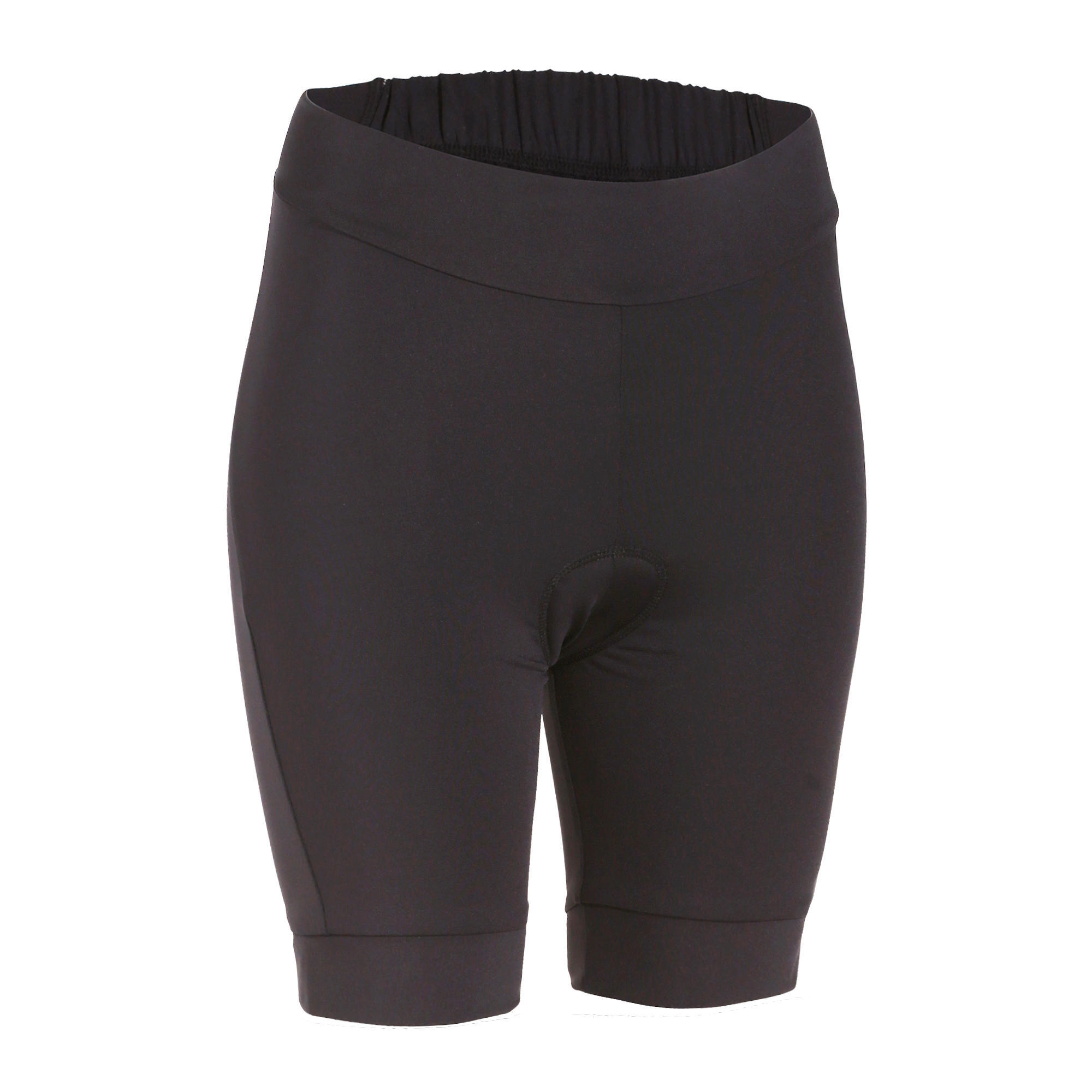 100 Women's Bibless Cycling Shorts - Black 1/6