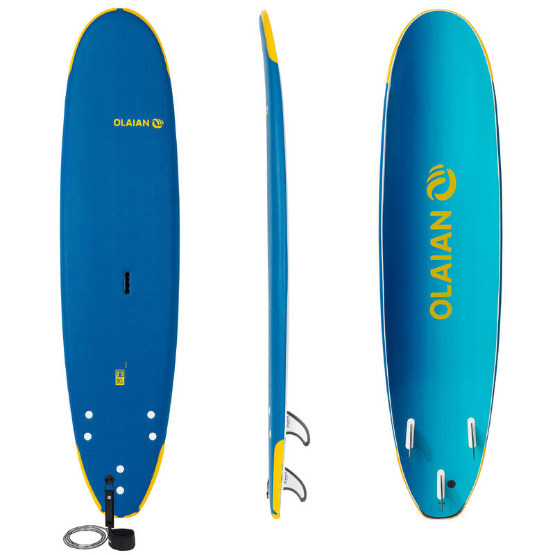 PRODUCTO OCASIÓN: CLASE A - Tabla Surf Malibú Espuma Olaian 500 School 8´.