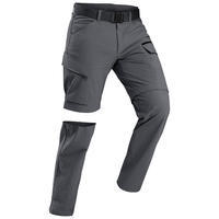Pantalon modulable 2 en 1 de trek voyage - TRAVEL 500 MODUL gris Homme