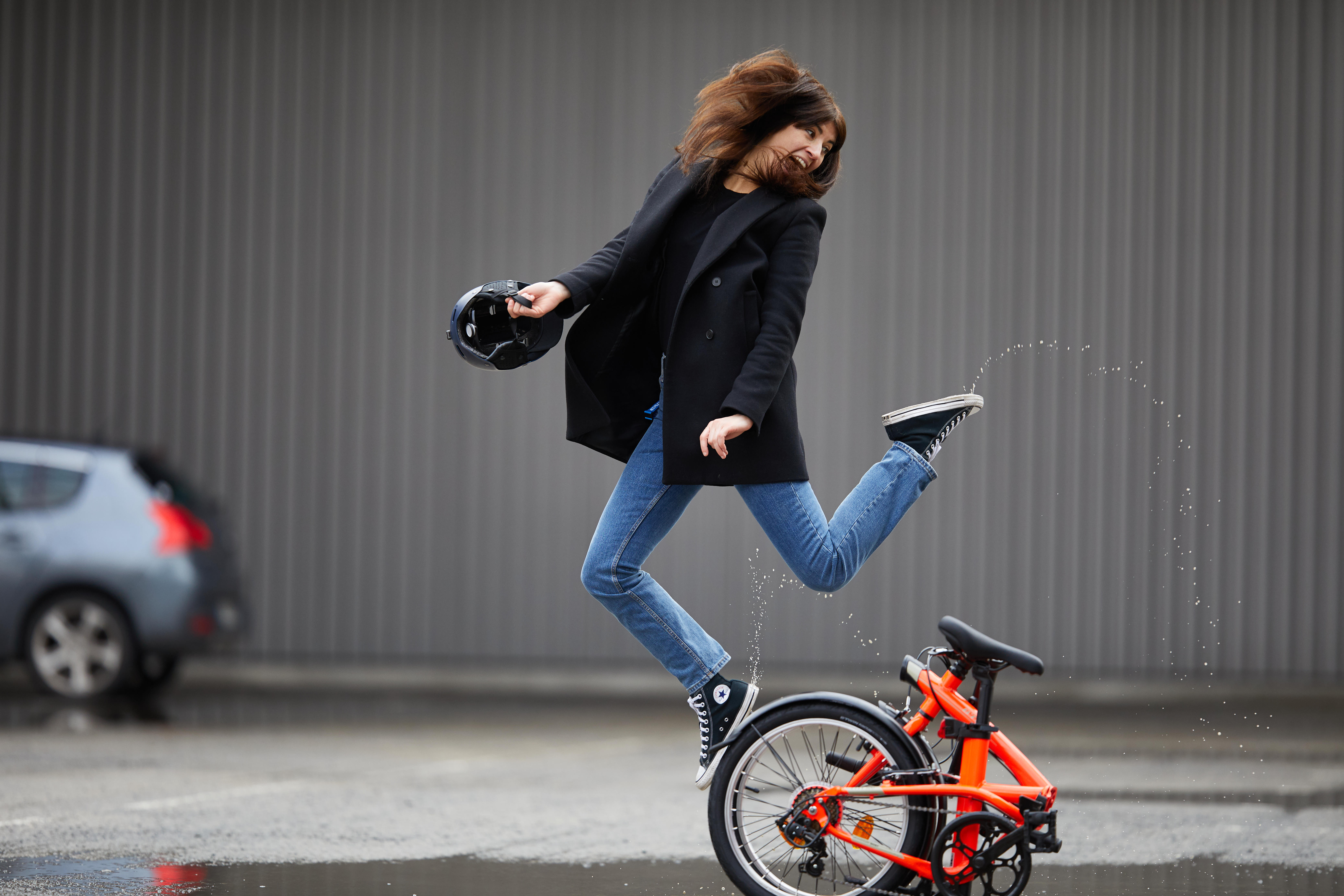 decathlon foldable bike