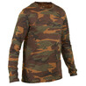 Men Full Sleeve T-Shirt Army Military Camo Print 100 - Camo Green/Brown