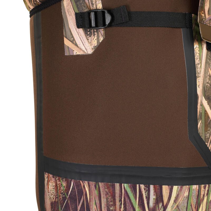 Waders chasse chaud 500 néoprène camouflage marais