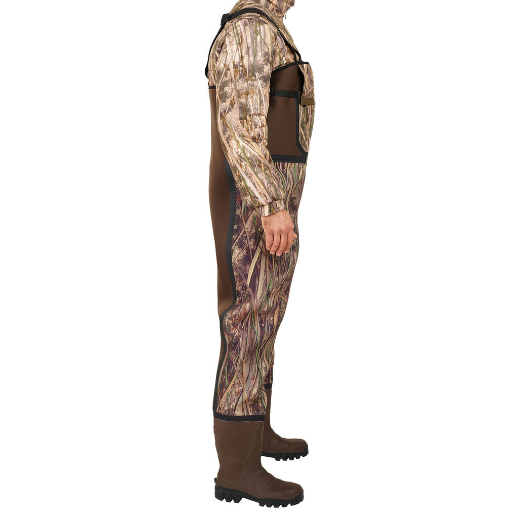 Country Sport Warm Neoprene Waders 500 - Wetland Camouflage