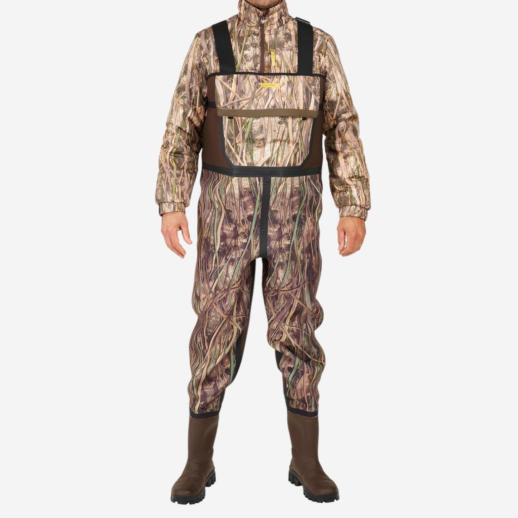 Country Sport Warm Neoprene Waders 500 - Wetland Camouflage