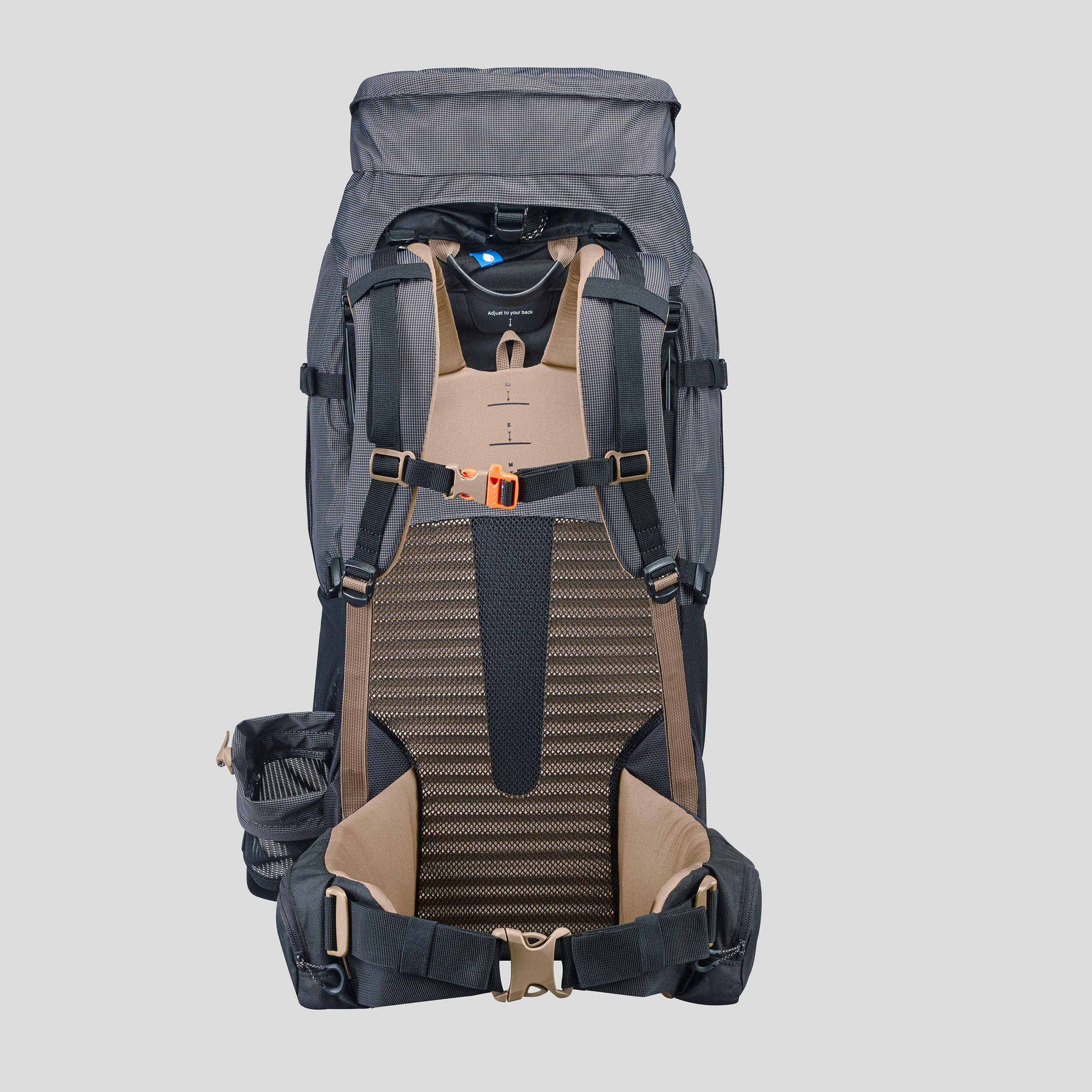 Trekking Backpack Trek 500 50+10 Litre- Black -  4