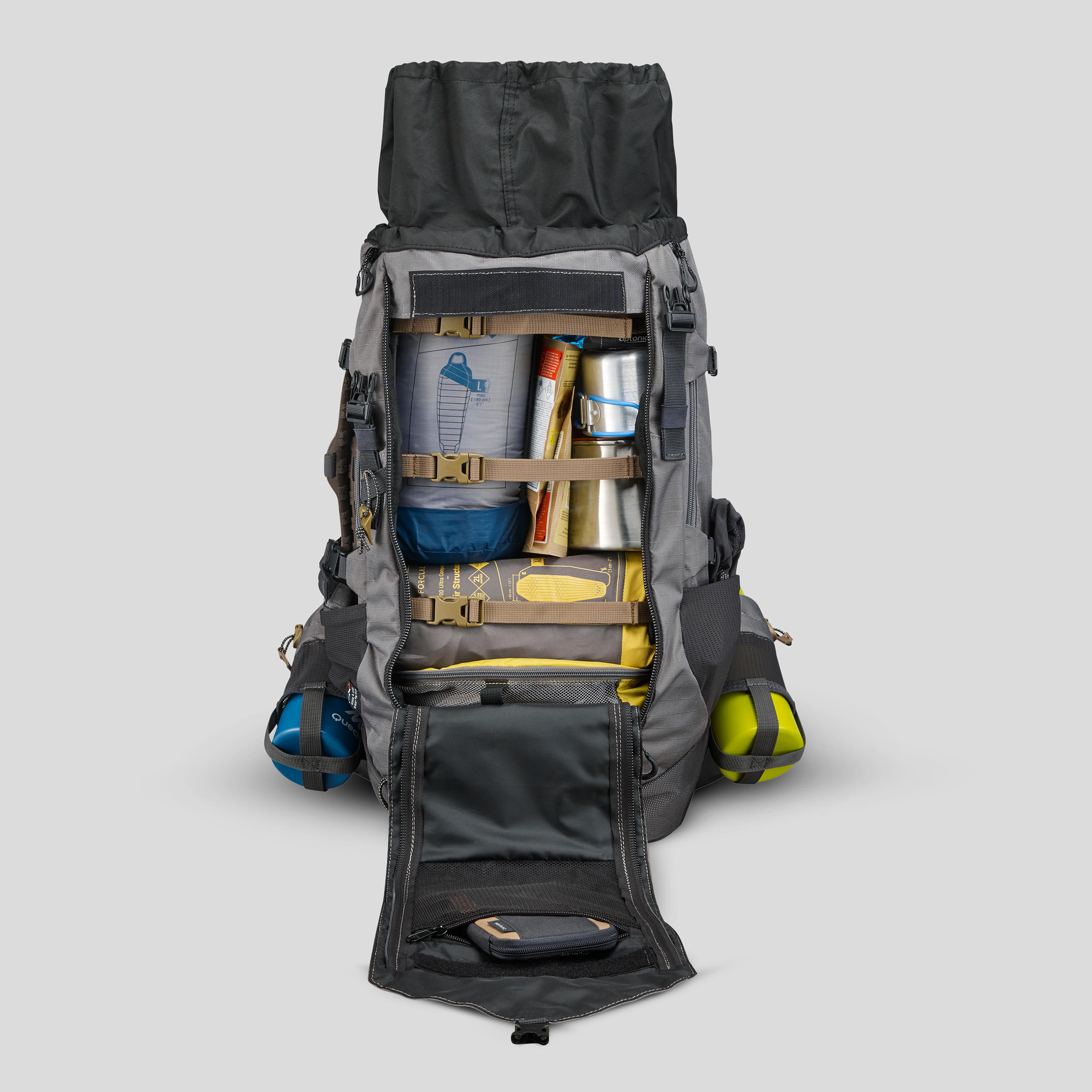 Рюкзак для горных походов мужской TREK 900 SYMBIUM 50+10 л FORCLAZ