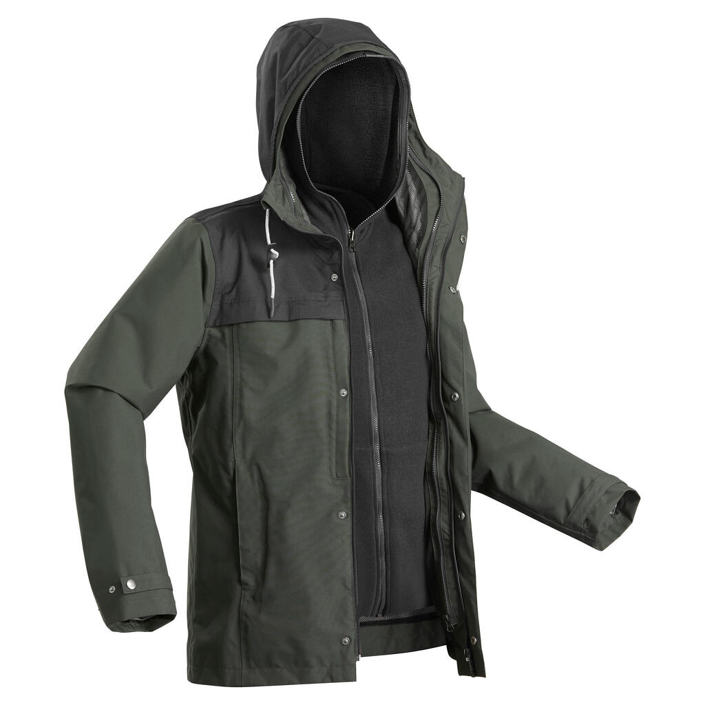 3-in-1 Winterjacke Travel 100 wasserdicht Komfort bis 0 °C Herren ocker