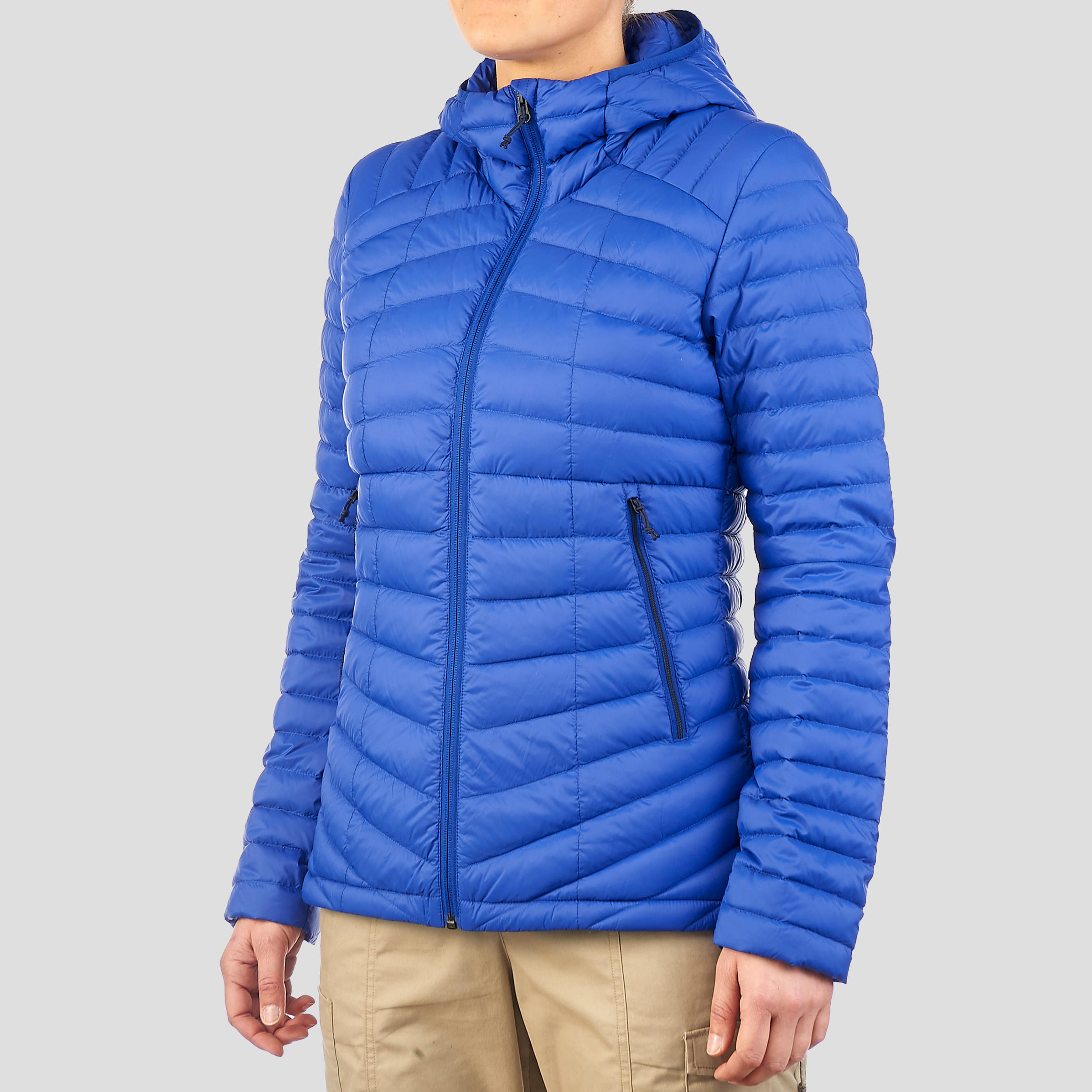 Women s Mountain Trekking Down Jacket Trek 100 blue