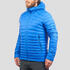 Men's Trekking Down Jacket with Hood - MT100 -5°C Blue