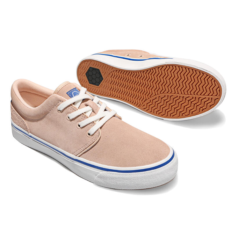 Adult Low-Top Skateboarding Longboarding Shoes Vulca 100 Olym CN Pink