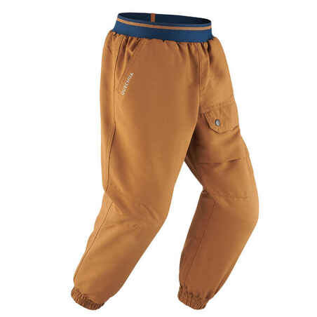 Turistické hrejivé vodoodpudivé nohavice SH100 X-Warm pre deti od 2 do 6 rokov