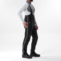 Crne muške nadpantalone s tregerima za kros-kantri skijanje XC S 900