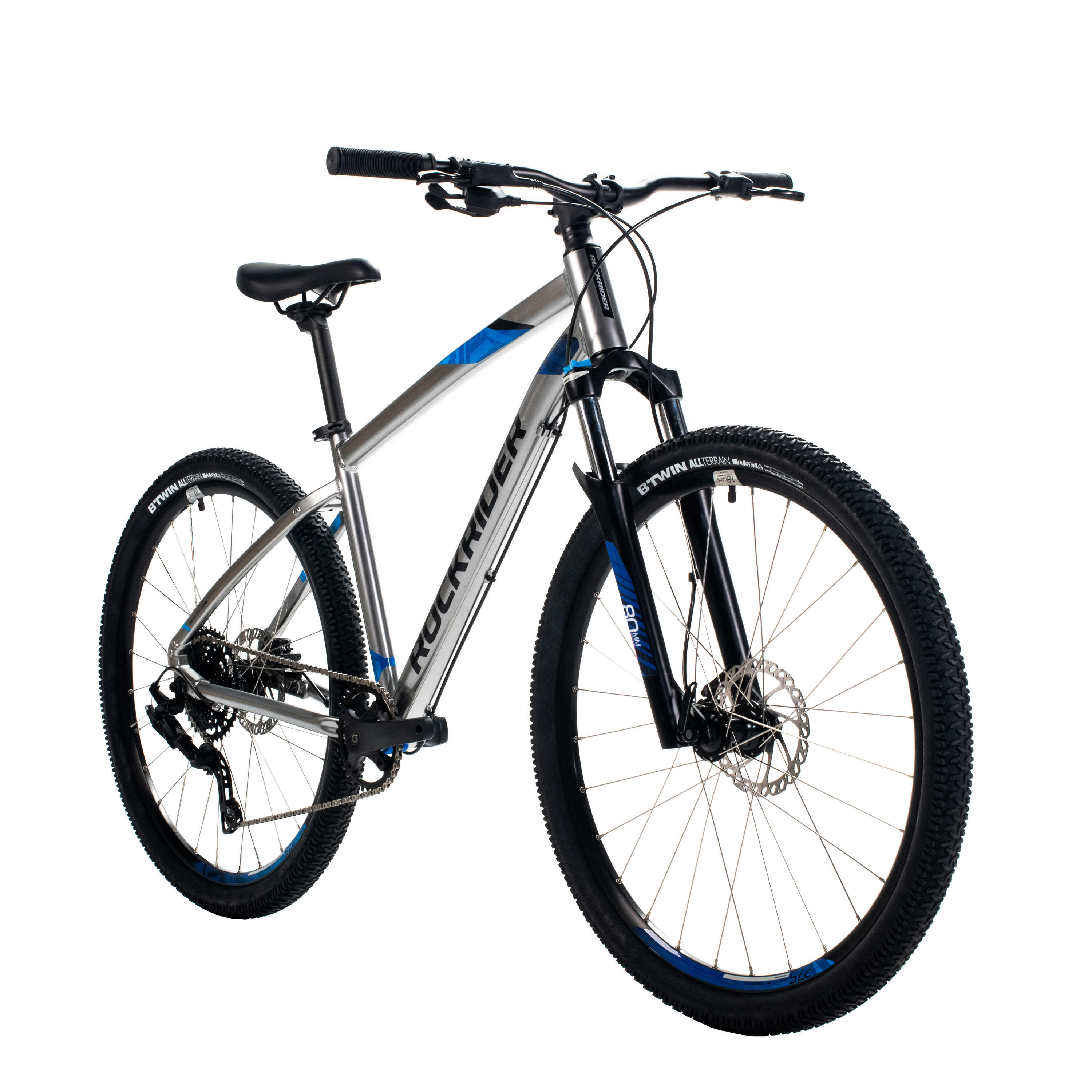 Bicicleta de montaña MTB rin 27.5  Rockrider ST530 - Gris plata 2/11
