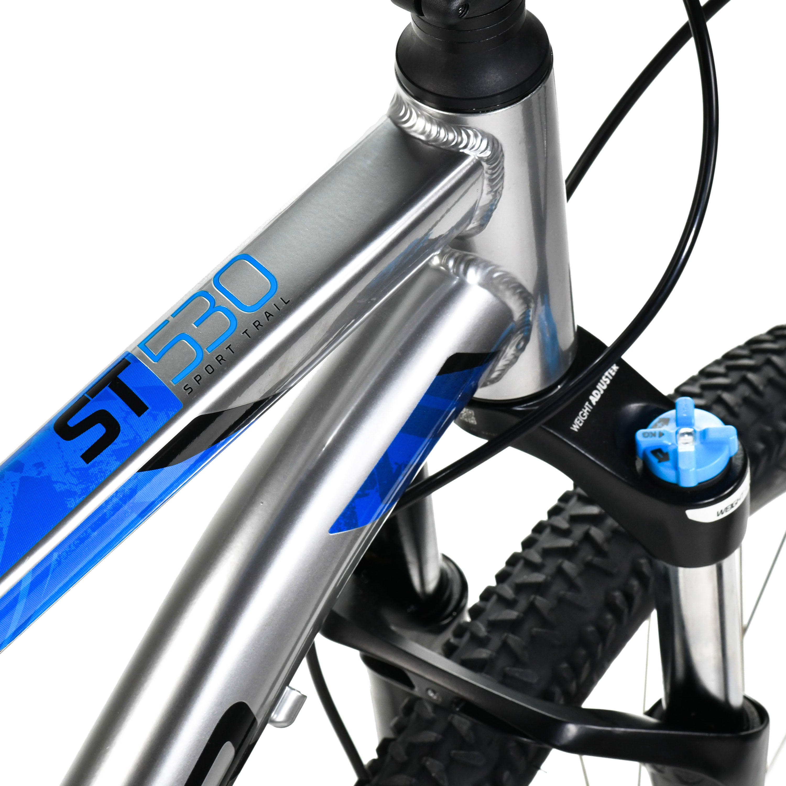 Bicicleta de montaña MTB rin 27.5  Rockrider ST530 - Gris plata 3/11
