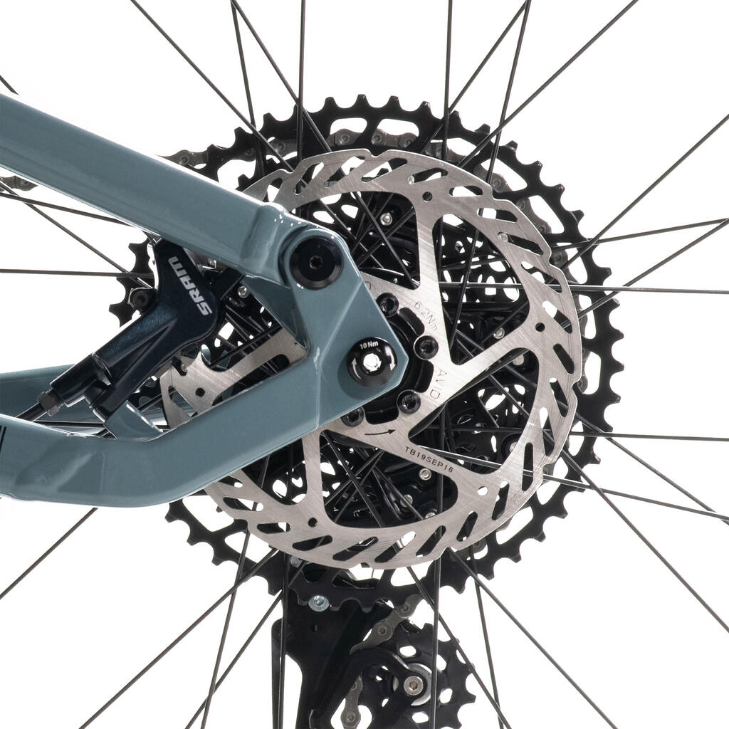 Bicicleta de montaña Rockrider AM 100 V2 29 Gris SRAM NX 12 vel 140 mm