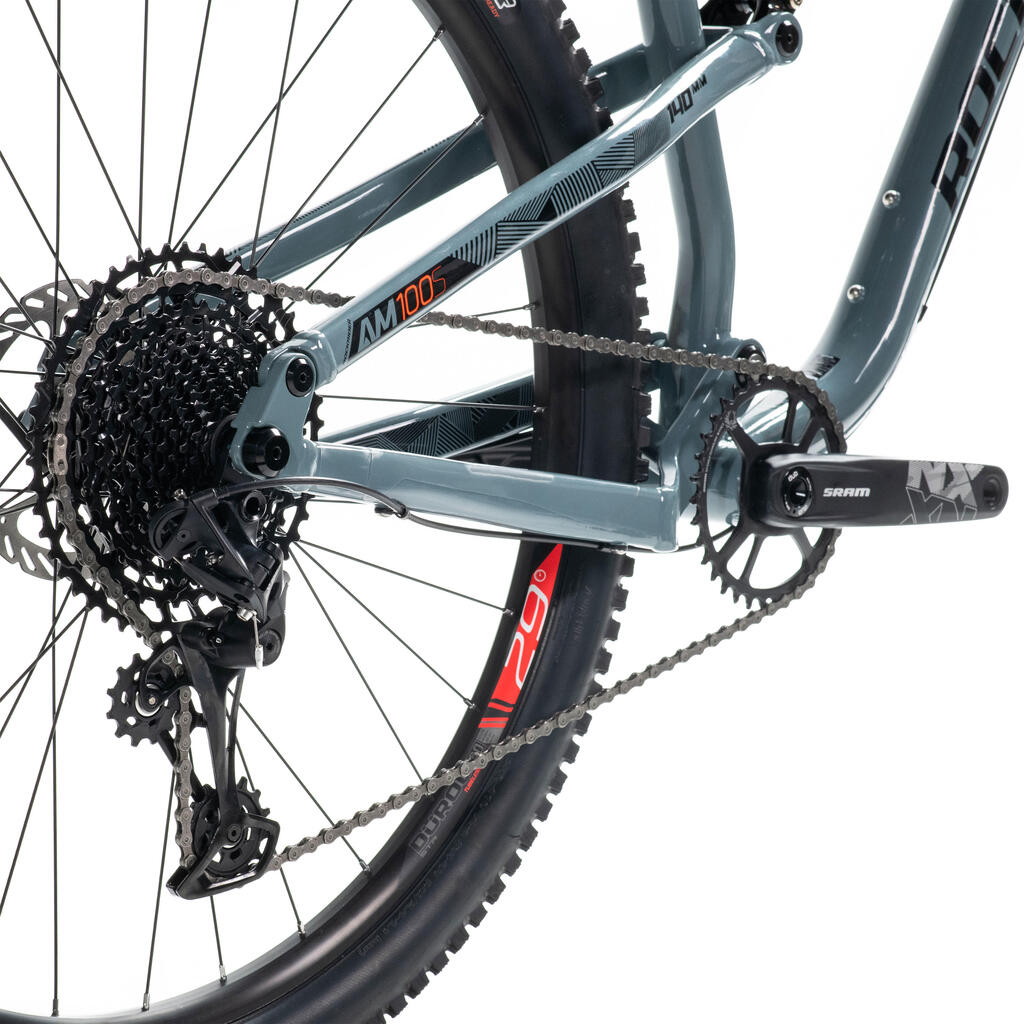 Bicicleta de montaña Rockrider AM 100 V2 29 Gris SRAM NX 12 vel 140 mm