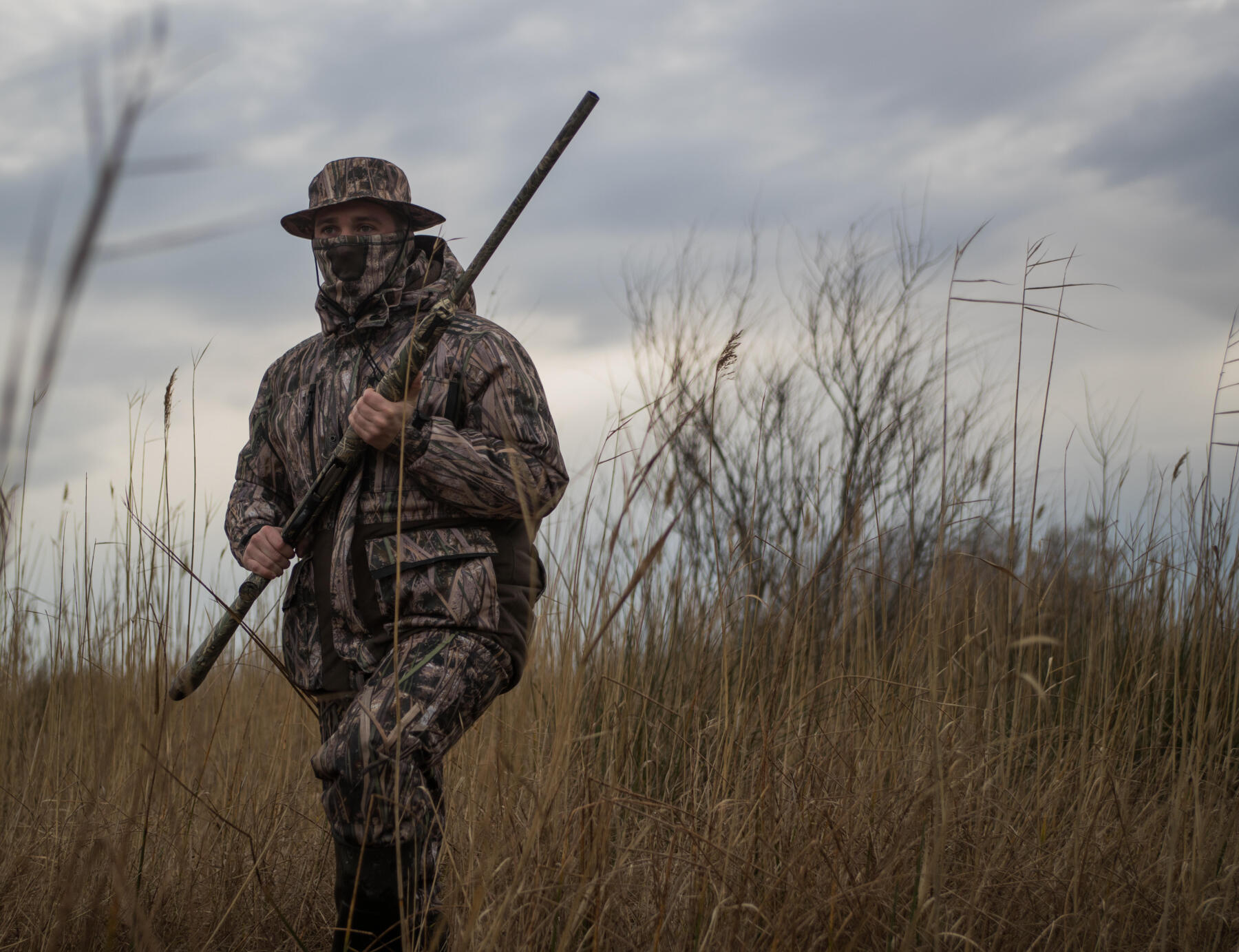 Chasse du canard a la botte