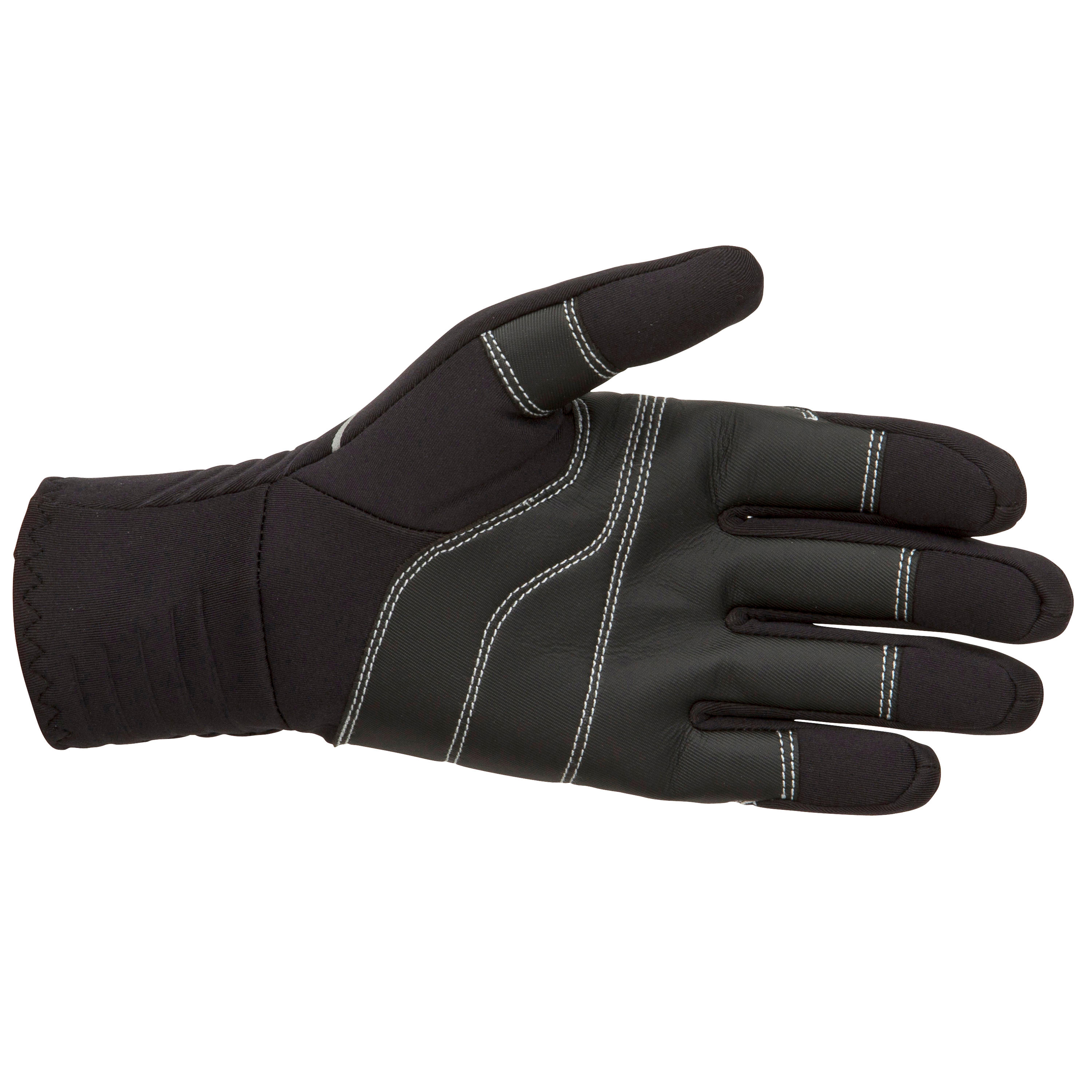 Adult sailing gloves 900 - 1 mm neoprene, black TRIBORD