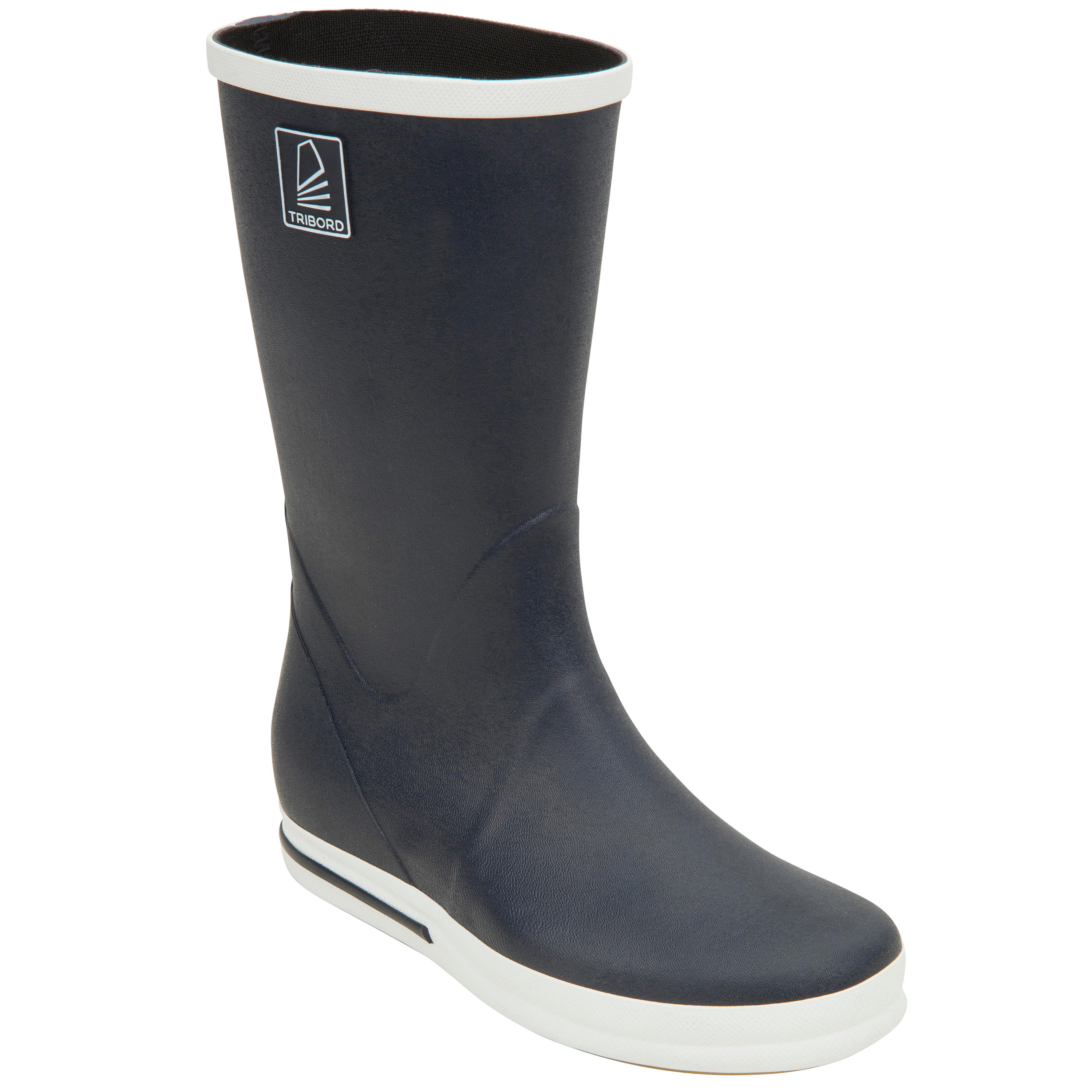 Adult Sailing Wellie Boot 500 Light Khaki