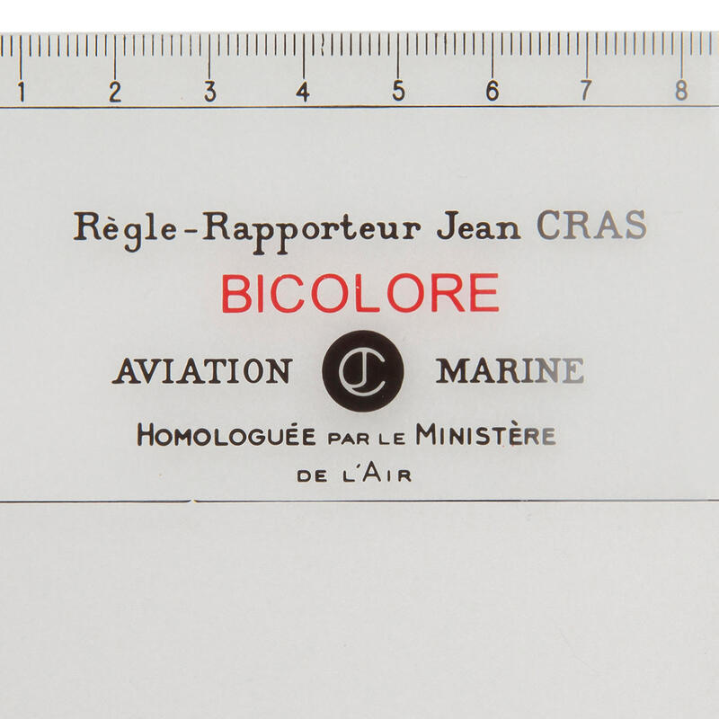 Règle de cras bicolore