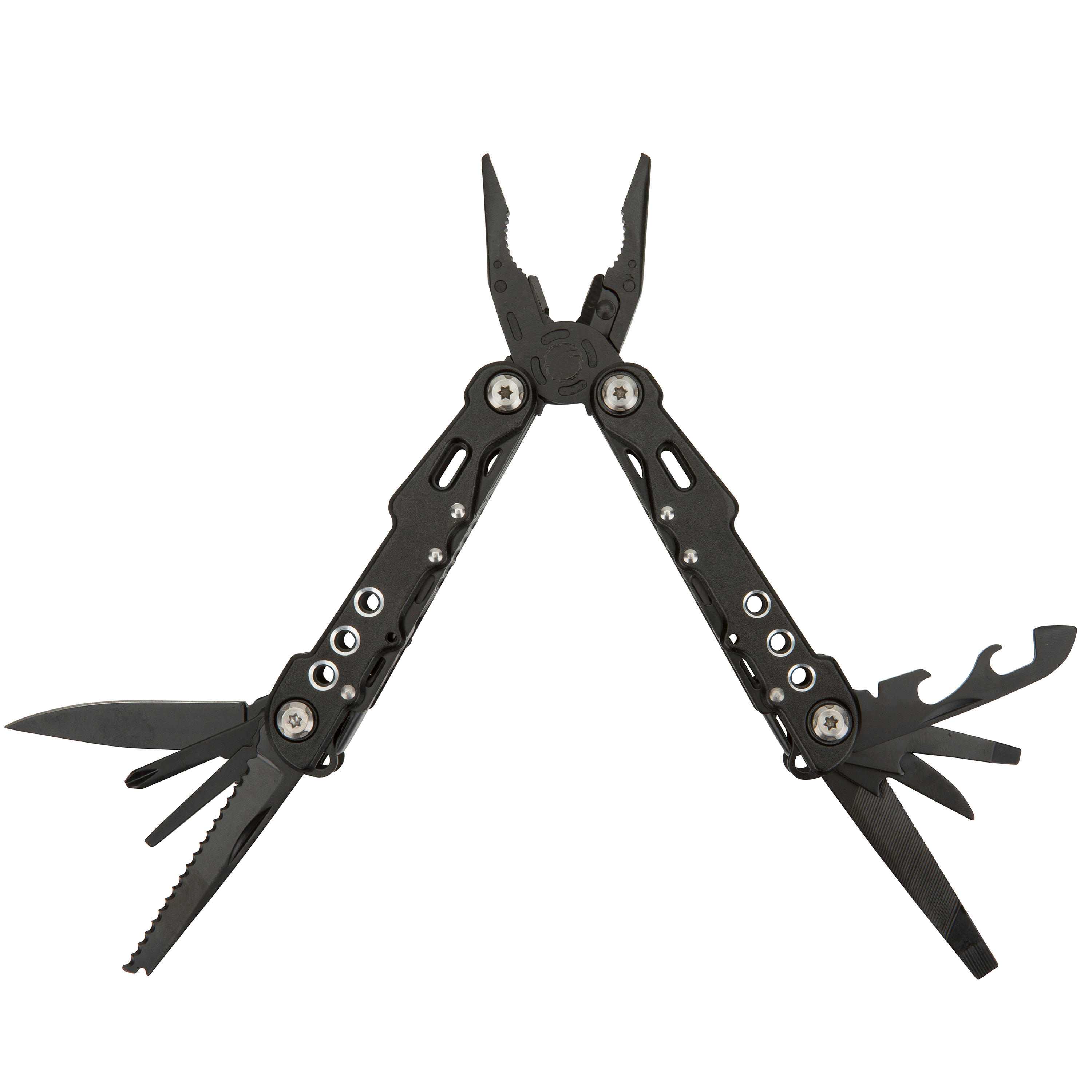 Multifunction 20-tool knife/pliers made from anodised aluminium with safety lock 4/4