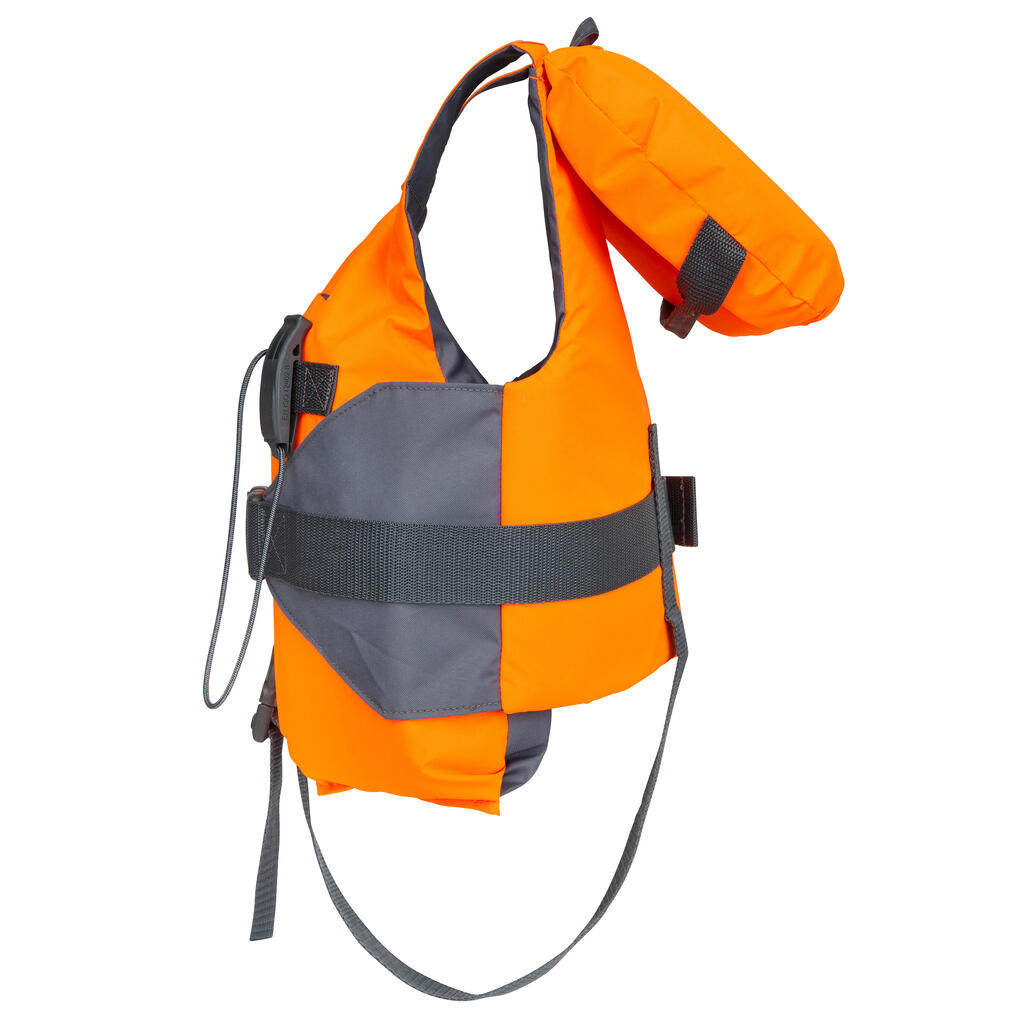 Vaikiška gelbėjimosi liemenė „LJ100N Easy JR“, 15–40 kg vaikams, oranžinė, pilka