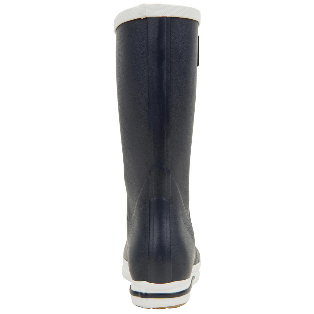 Botas de Goma para Vela Sailing 500 Adulto Azul Marino