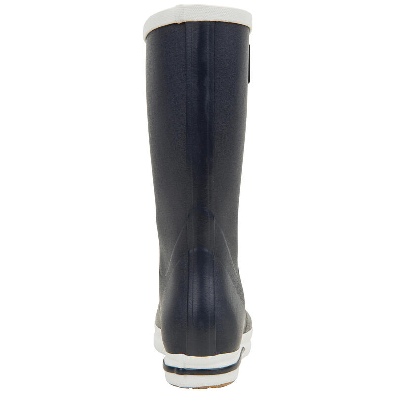 Botas de agua Adulto katiuskas impermeables caucho natural Tribord azul oscuro