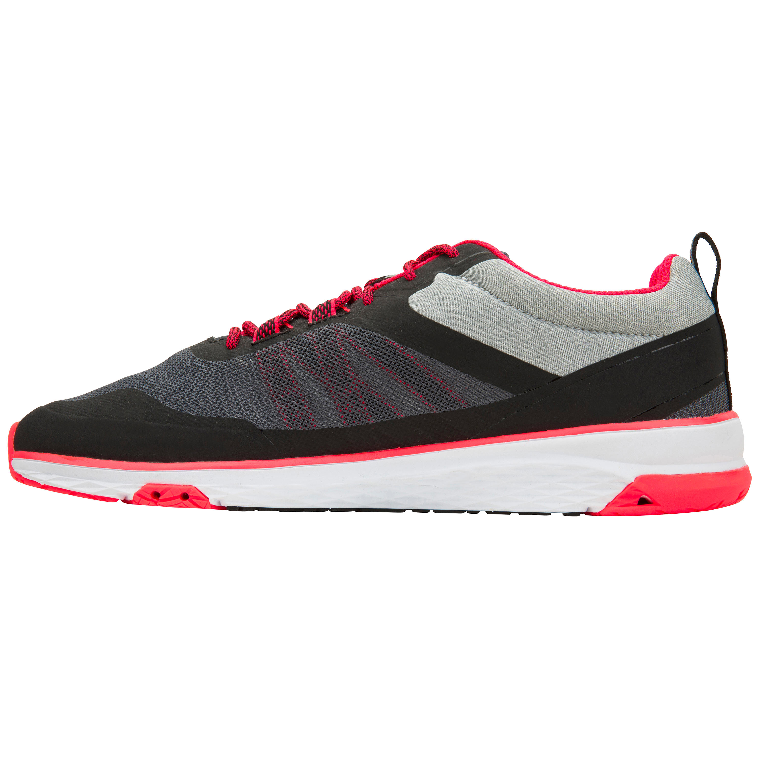 ZAPATILLAS NÁUTICAS DE VELA MUJER RACE500 NEGRO/ROSADO 8/11