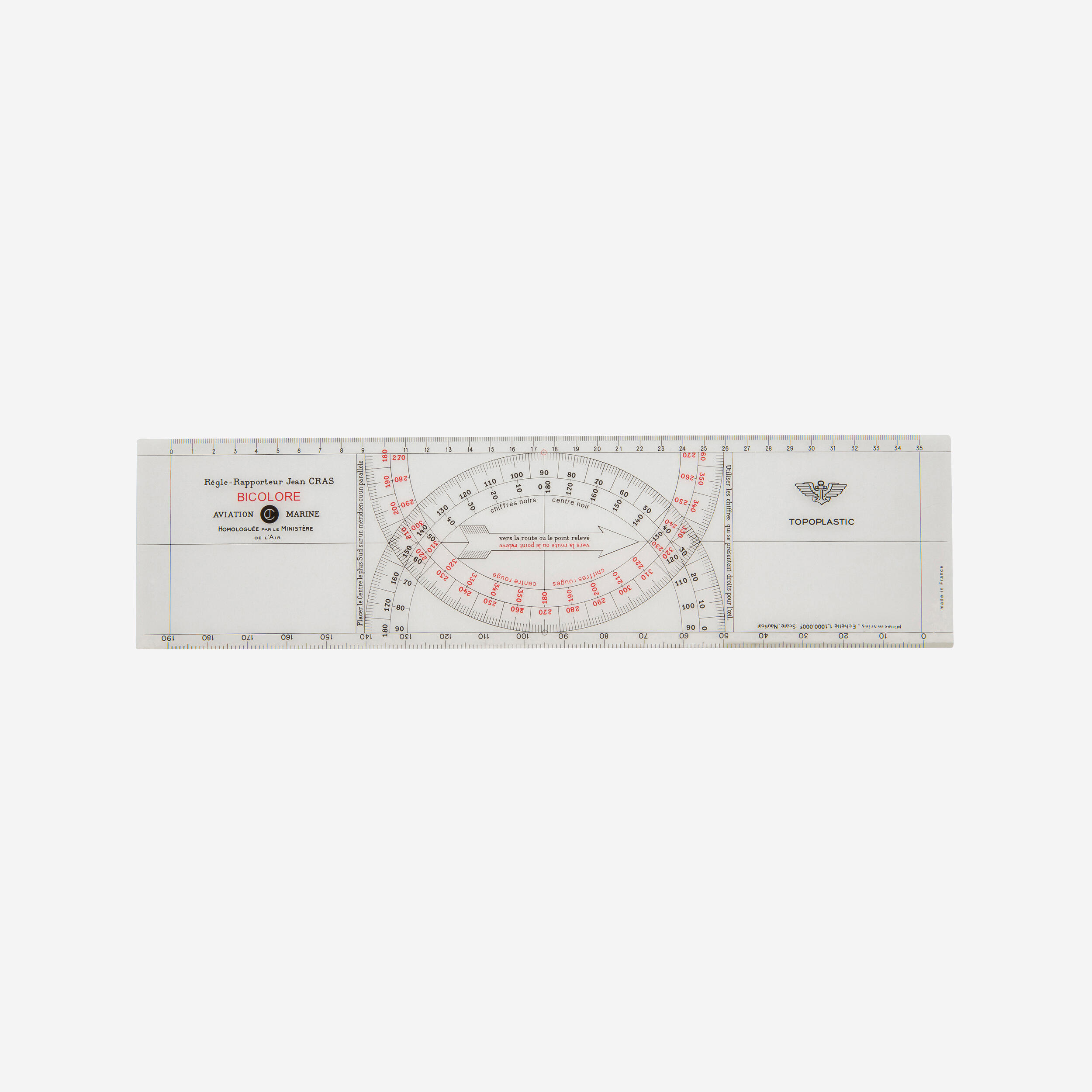 Two-colour protractor 2/3