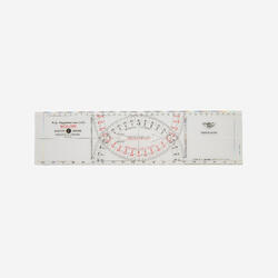 Règle de cras bicolore