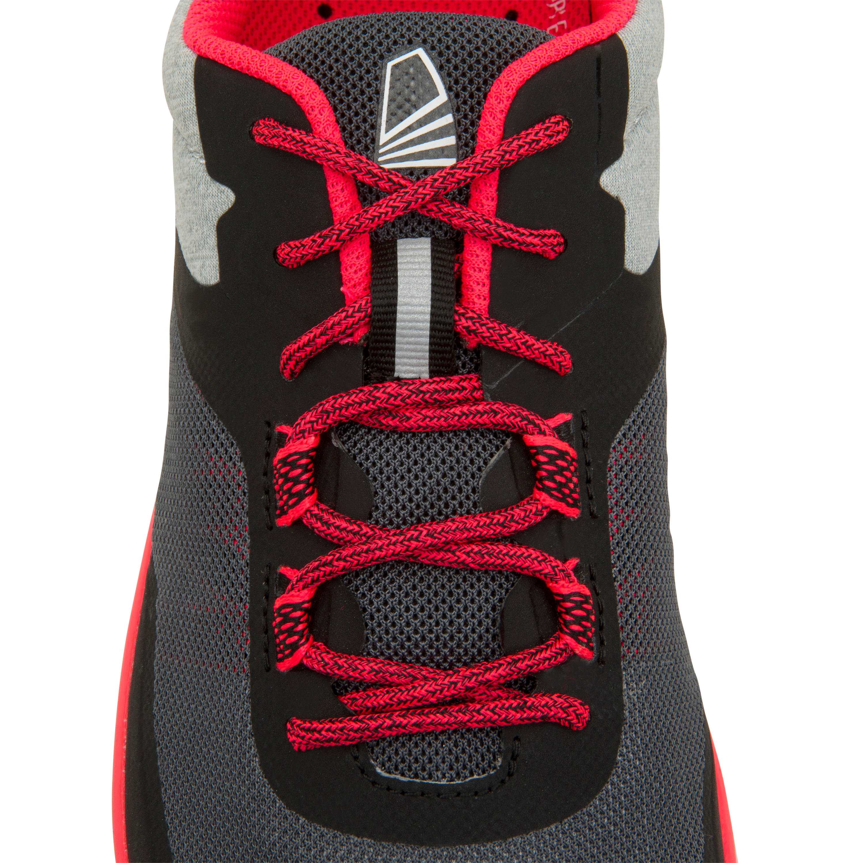 Chaussures bateau basket de voile race homme noir rouge 9/11