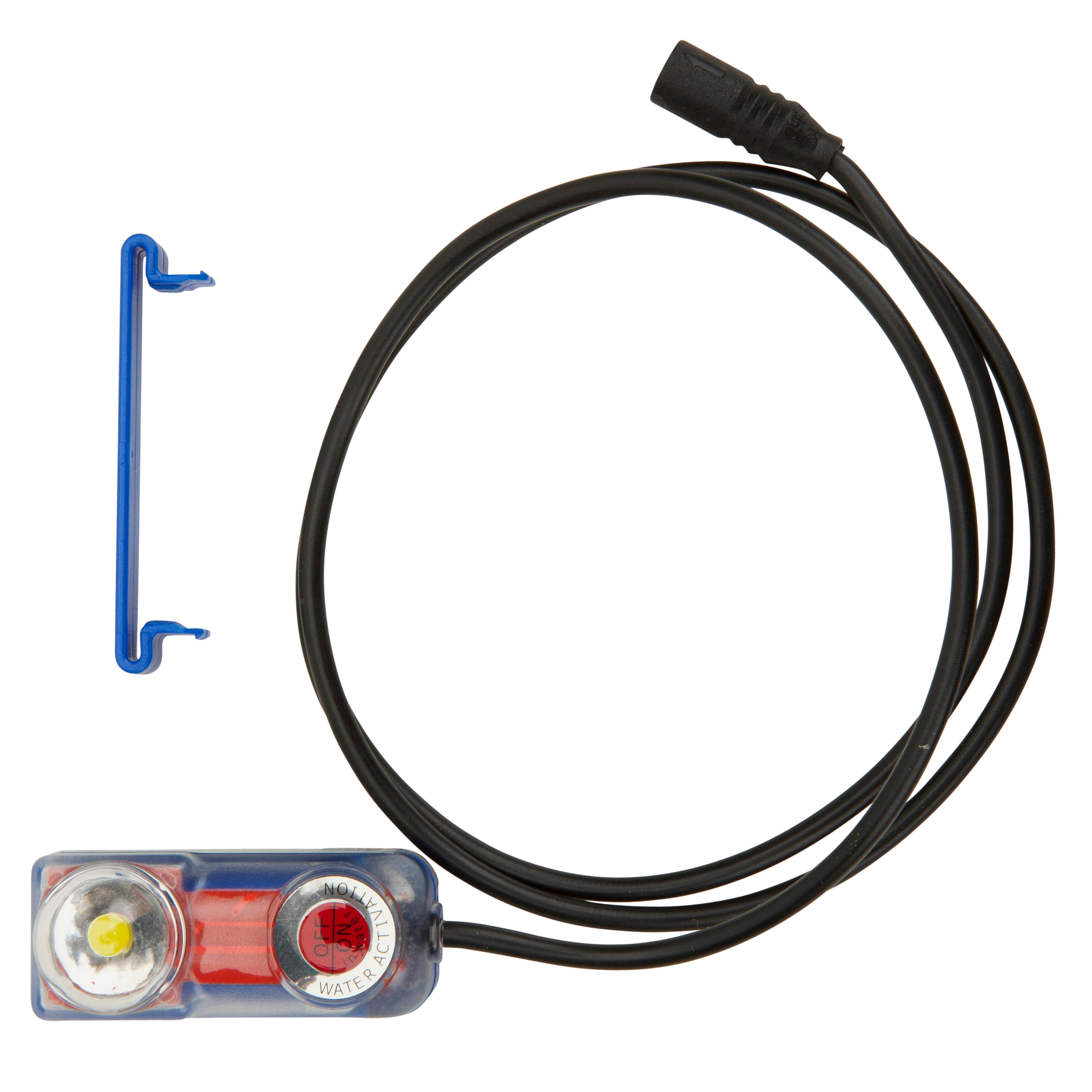LUZ INTERMITENTE PARA BARCO 4 LED FLUTUANTE AMARELO FLUORESCENTE 2/3
