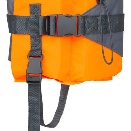 Vaikiška gelbėjimosi liemenė „LJ100N Easy JR“, 15–40 kg vaikams, oranžinė, pilka