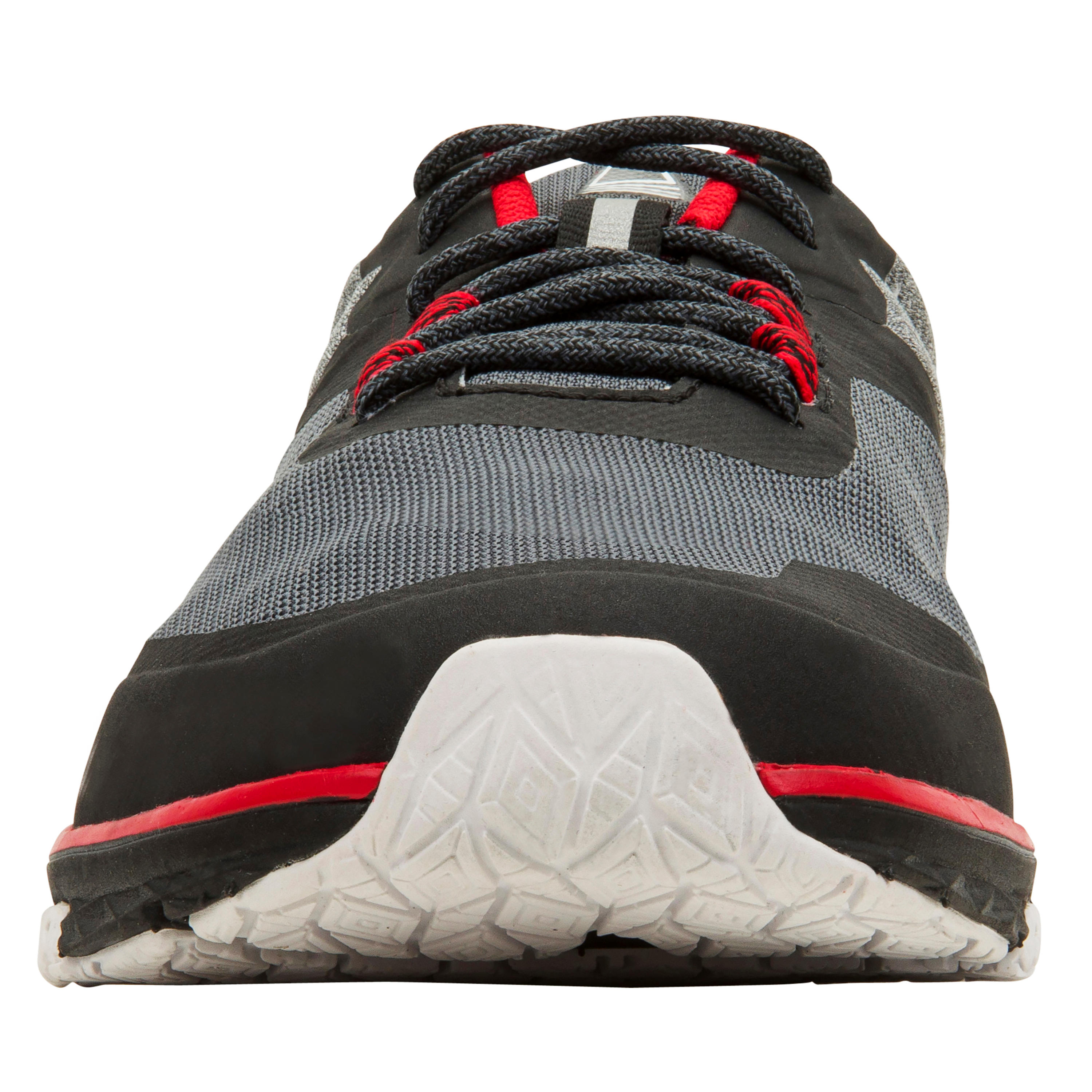 Chaussures bateau basket de voile race homme noir rouge 3/11