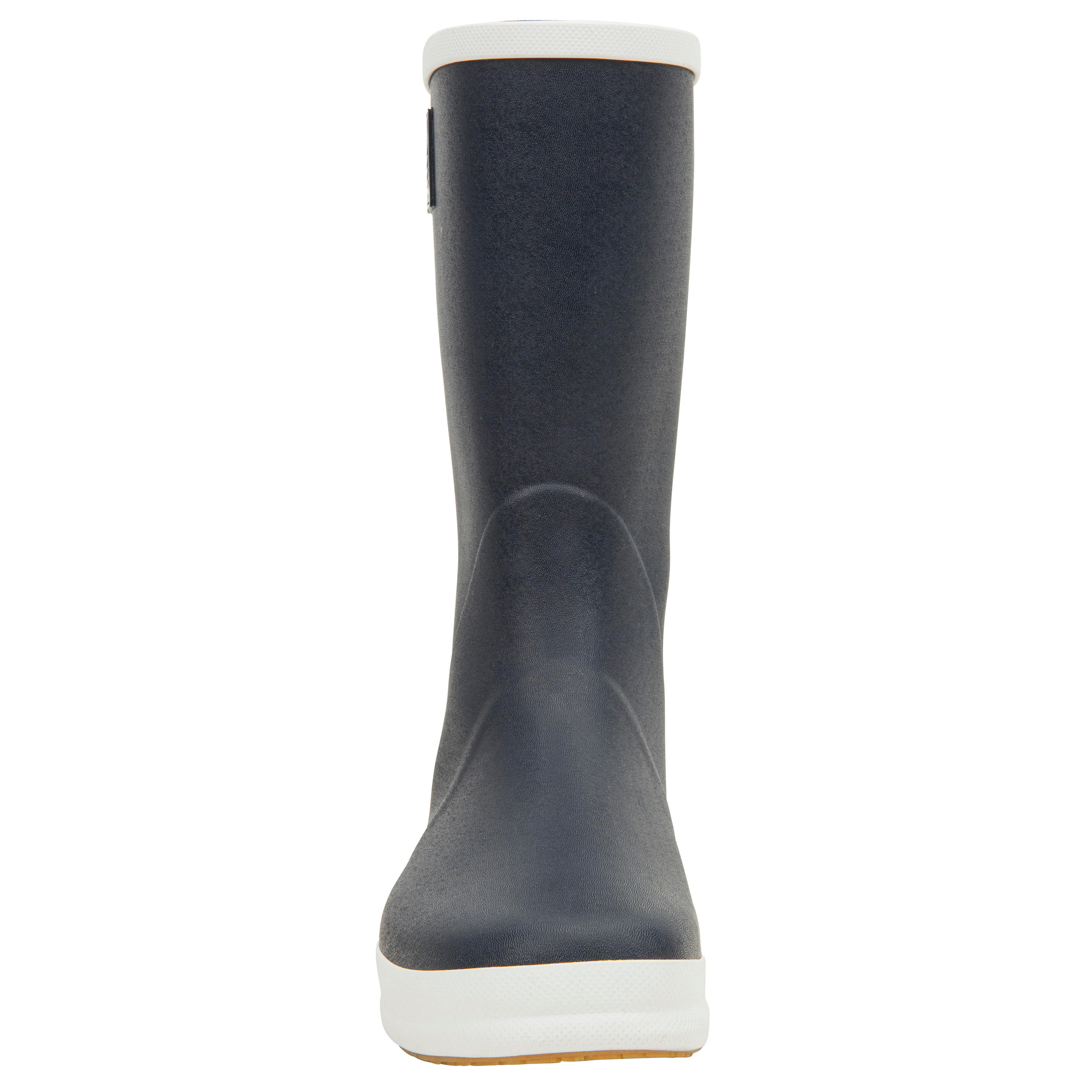 Sailing boots, rubber rain boots - 500 Adults' Navy 8/11