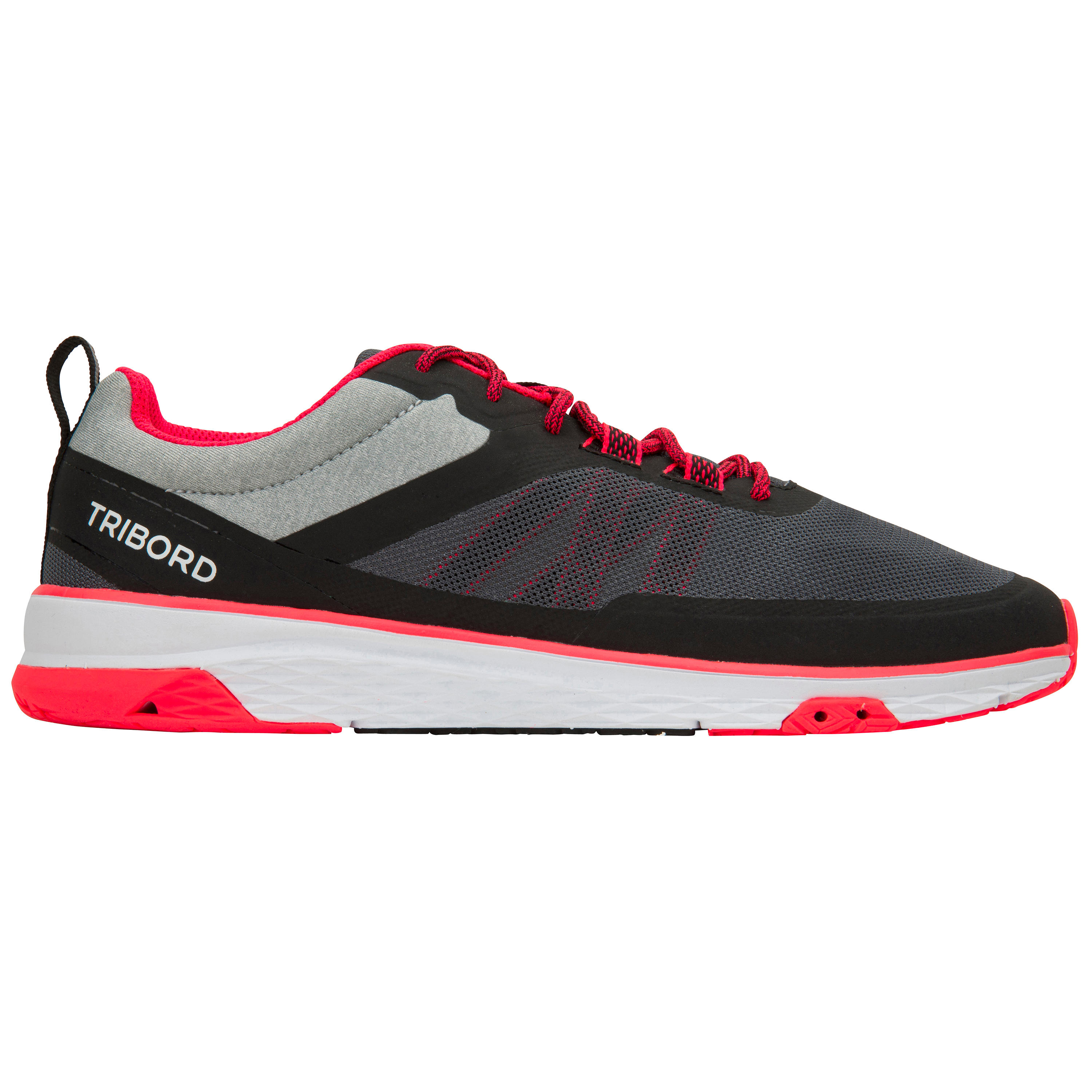 ZAPATILLAS NÁUTICAS DE VELA MUJER RACE500 NEGRO/ROSADO 2/11