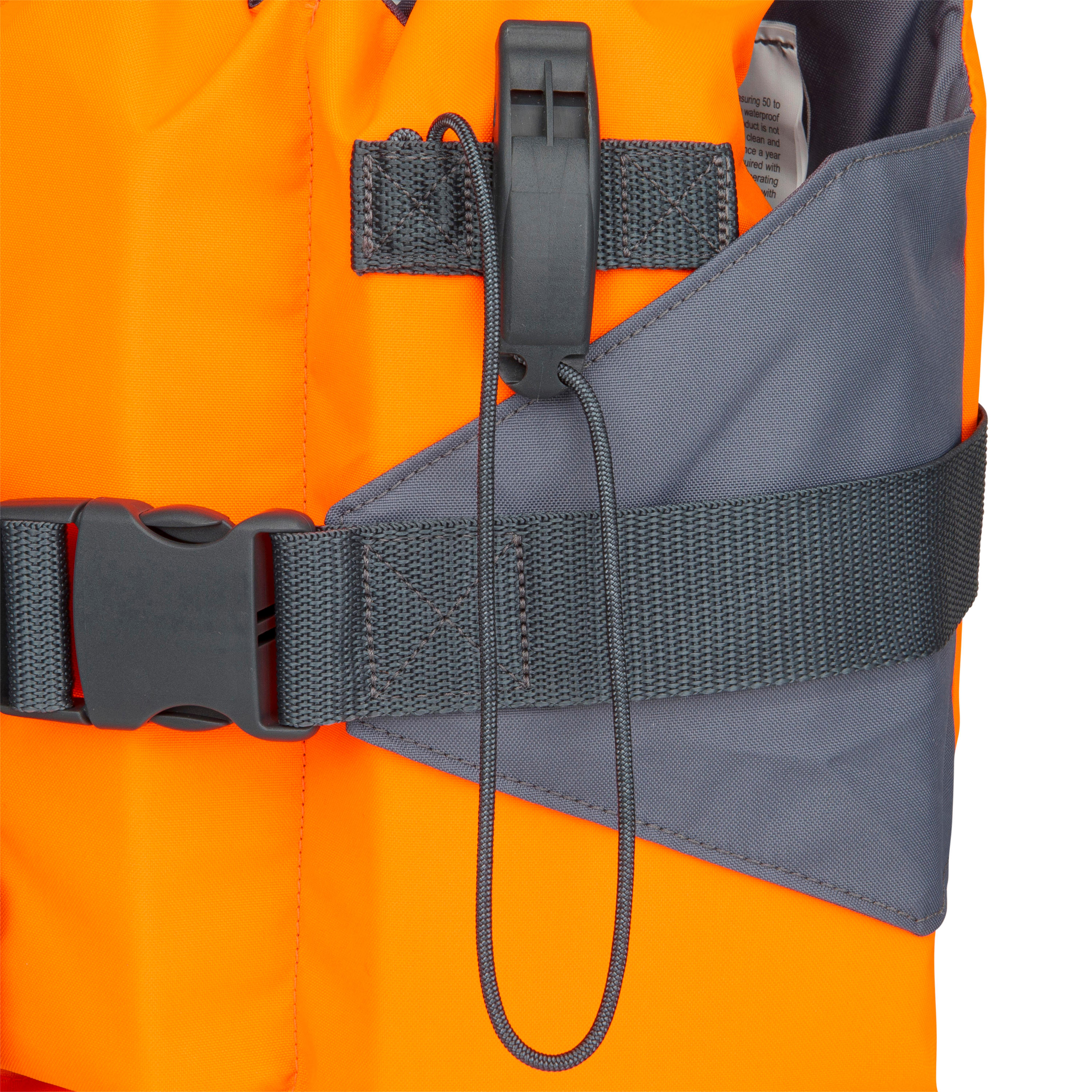 Kids' life jacket LJ100N Easy JR 15-40 kg - orange/grey 8/9