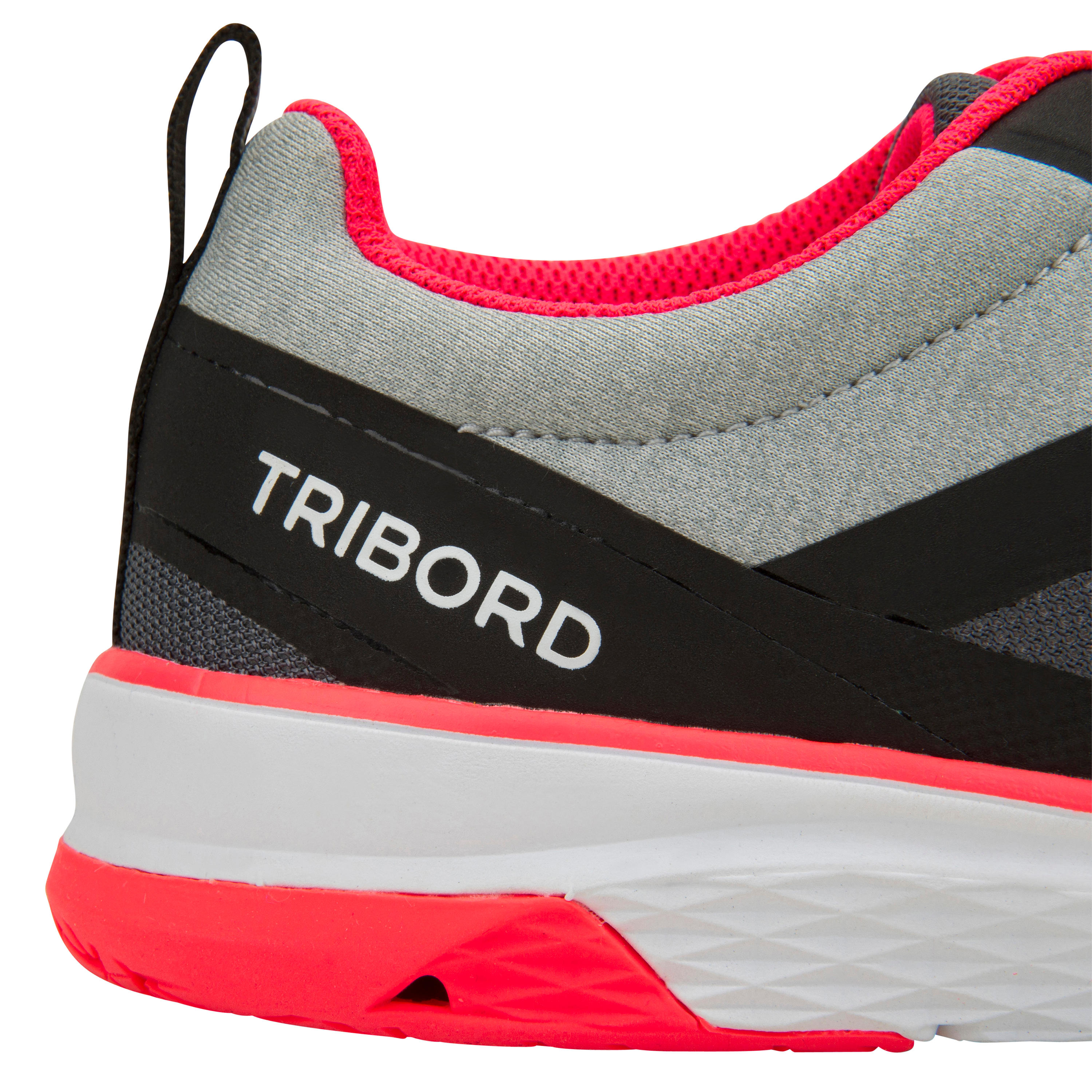 TRIBORD Women’s sailing boat trainers Race 500 - Grey Pink